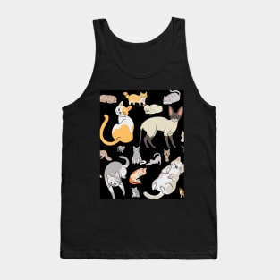 Cat Pattern Tank Top